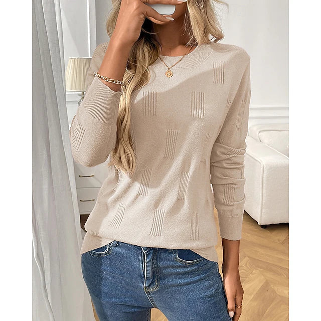 Women's Plain Pullover Hoodie with Ribbed Cuffs