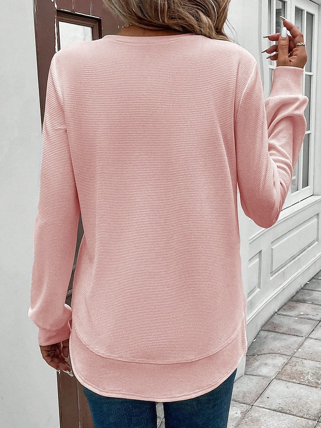 Women's Smooth Knit Round Neck Jumper