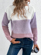 Women's Wide Stripe Bardot Neck Knitted Jumper