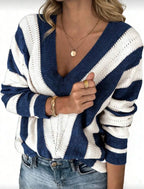 Women's Slouchy V Neck Jumper