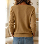 Women's Draped Collar Soft Knit Jumper
