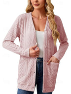 Women's Lightweight Open Knit Cardigan Jacket