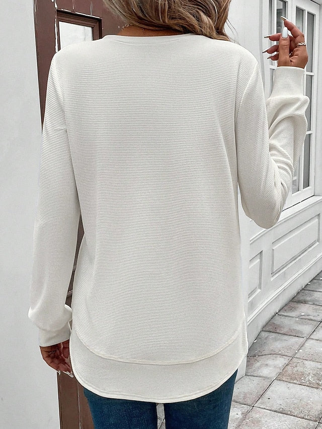 Women's Smooth Knit Round Neck Jumper