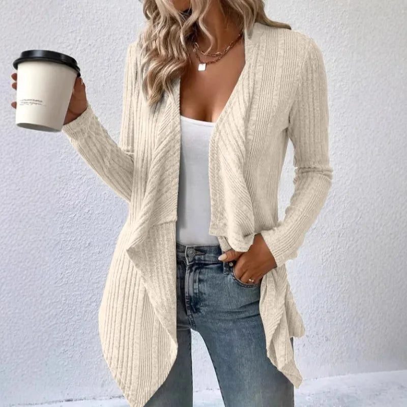 Women's Relaxed Open Front Knit Cardigan