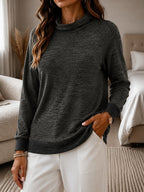 Women's Colour Block Panel Sweatshirt Top