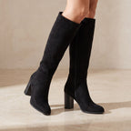 Women's Block Heel Knee High Boots