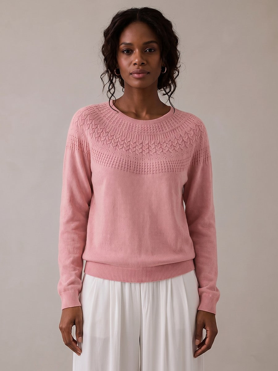 Women's Round Neck Soft Knit Jumper