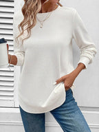 Women's Smooth Knit Round Neck Jumper