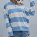 Women's Wide Stripe Drop Shoulder Jumper