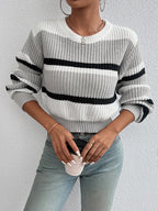 Women's Drop Shoulder Round Neck Jumper