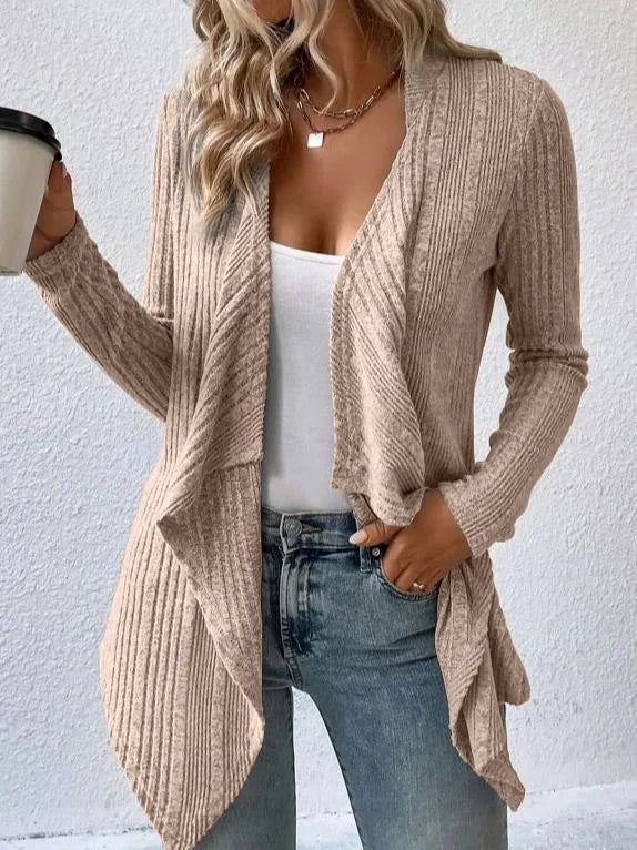 Women's Relaxed Open Front Knit Cardigan