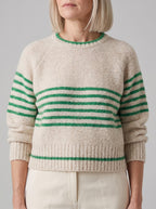Women's Soft Touch Brushed Stripe Winter Jumper