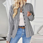 Women's Button Front Knitted Cardigan