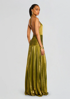 Alana | Long Sleeve Maxi Dress with Sensual Neckline & Flowing Comfort | Elegant Evening Wear 2