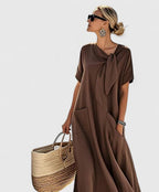 Antonina Collection | Women's Summer Dress with Chic Neck Tie | Elegant Design for Wedding Guests and Everyday Style 1