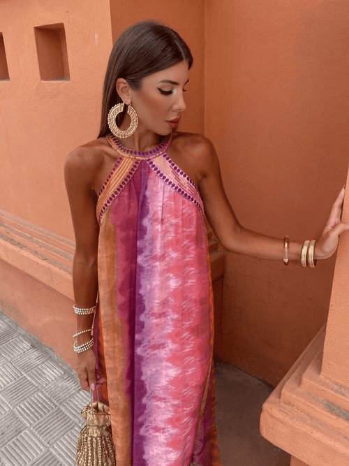 Aster Collection | Women's Summer Dress with Figure-Softening Ombre Design | Elegant Comfort for Effortless Style 0