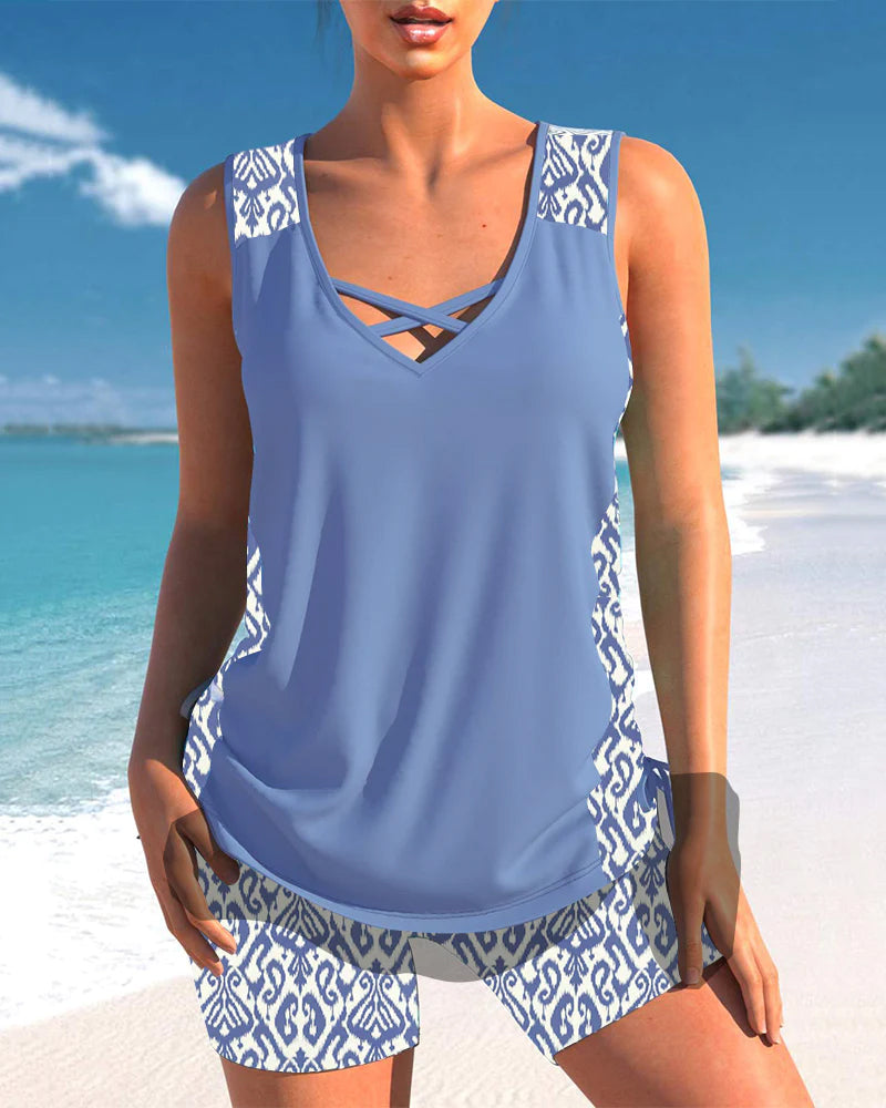 Blanche Collection | Trendy Tankini Swimsuit with Tummy Coverage | Stylish Comfort for Summer Fun 6