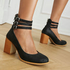 Casilda | Sandals for Women with Adjustable Ankle Strap & Thick Heel | All-Day Comfort 1