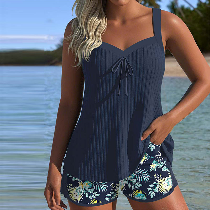 Cassandra | Women's Tankini Bathing Suit with Tummy Control & Beach Shorts | Stylish Comfort for Confident Swimming 0