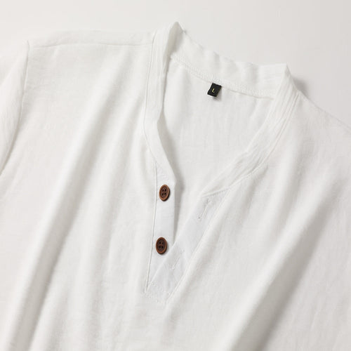 Classic V-Neck Men's Dress Shirt with Tailored Slim Fit | Stylish Comfort for Every Occasion 1