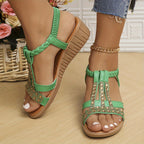 Darby | Women's Sandals with Rhinestone Woven Straps | Elegant Footwear for Summer Style 7