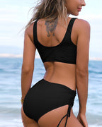 Dawn Collection | Plus Size High-Waisted Bikini Set with Adjustable Fit | Comfortable Swimwear for Effortless Confidence 2