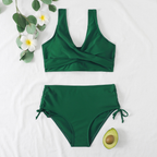 Dawn Collection | Plus Size High-Waisted Bikini Set with Adjustable Fit | Comfortable Swimwear for Effortless Confidence 9