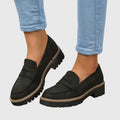 Destiny | Black Suede Loafers for Women with Non-Slip Sole | Elegant Footwear for All-Day Comfort 0