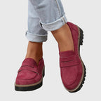 Destiny | Black Suede Loafers for Women with Non-Slip Sole | Elegant Footwear for All-Day Comfort 2