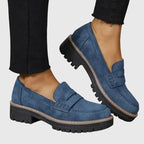 Destiny | Black Suede Loafers for Women with Non-Slip Sole | Elegant Footwear for All-Day Comfort 6