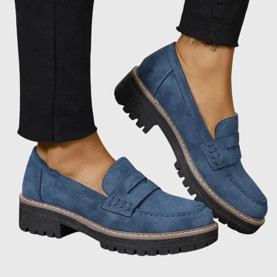 Destiny | Black Suede Loafers for Women with Non-Slip Sole | Elegant Footwear for All-Day Comfort 6