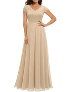 Diane™ | Women's White Lace Maxi Dress with Flattering Bodice | Elegant Fit for Formal Occasions 1