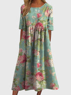Djala Collection | Women's Dress with Embroidered Detail | Elegant Summer Dress for Effortless Style 1