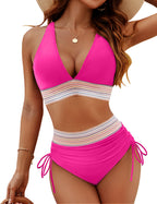 Edna™ | High Waisted Bikini Set with Push-Up Support | Chic Two-Piece for Flattering Confidence 12