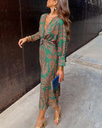 Elegant A-Line Maxi Dress | Flattering Silhouette for Women's Summer Events 1