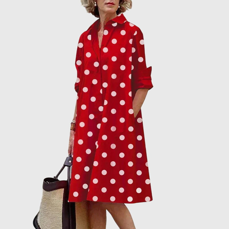 Elegant Casual Dress with Pockets | Relaxed Fit Day Dress for Effortless Style 4