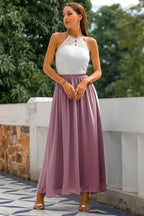 Elegant Collection | Floral Maxi Dress with Flowing Skirt | Perfect for Special Occasions and Weddings 10