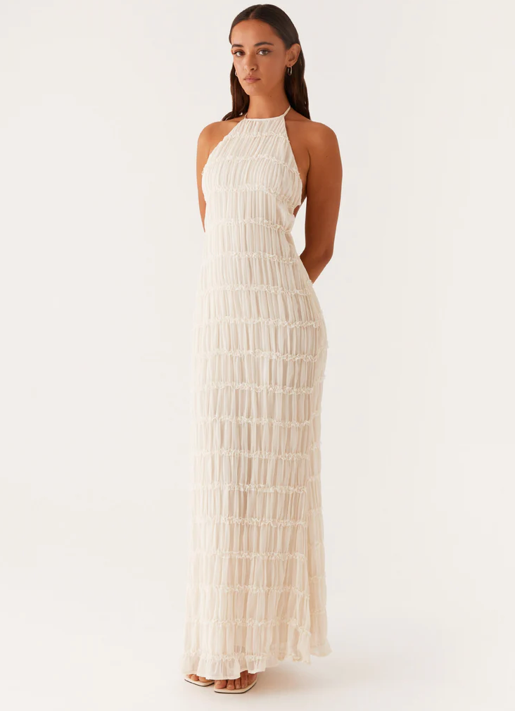 Elegant Collection | Maxi Dress with Adjustable Halter Neckline | Flattering Fit for Summer Events 0