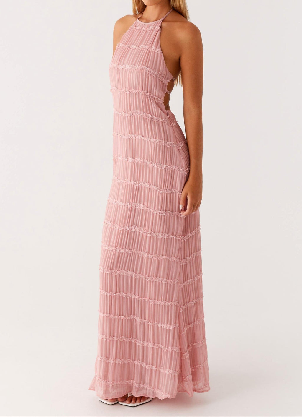 Elegant Collection | Maxi Dress with Adjustable Halter Neckline | Flattering Fit for Summer Events 1
