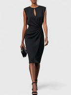 Elegant Collection | Women's Black Dress with Flattering Cut | Perfect for Wedding Guests and Formal Events 7