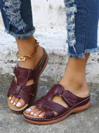 Elegant Comfort | Women's Sandals with Orthopedic Cushioned Wedge | Stylish Support for All-Day Wear 5