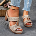 Elegant Comfort | Women's Sandals with Orthopedic Support Sole | Slip-On Design for All-Day Relief 1