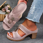 Elegant Comfort | Women's Sandals with Orthopedic Support Sole | Slip-On Design for All-Day Relief 2