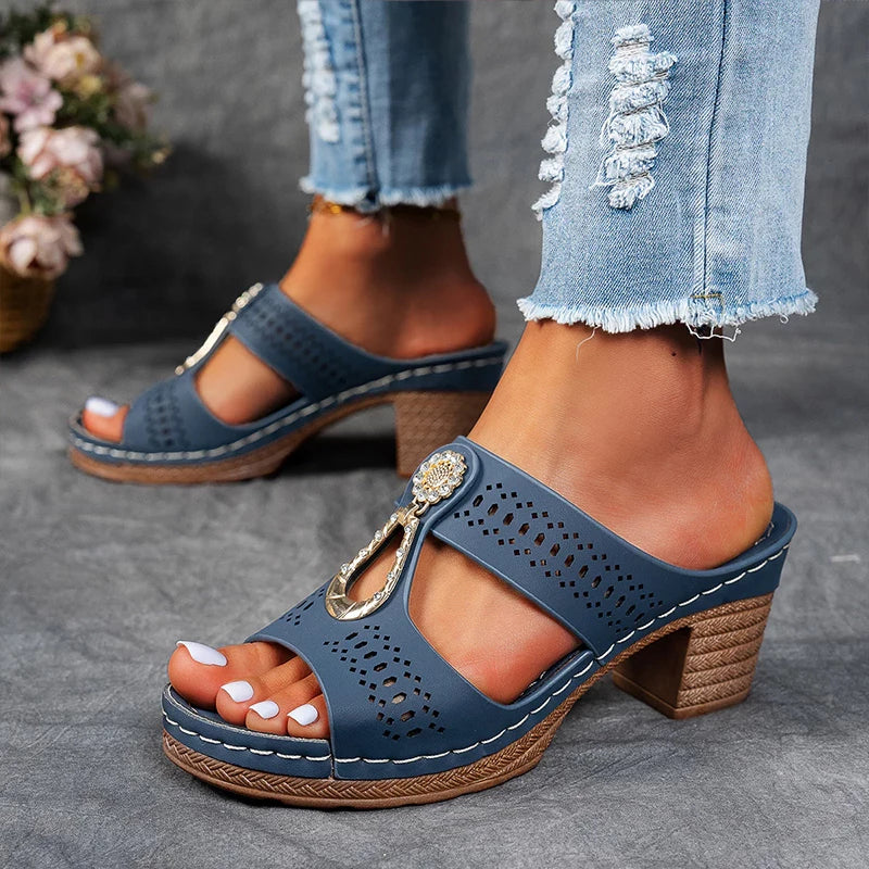 Elegant Comfort | Women's Sandals with Orthopedic Support Sole | Slip-On Design for All-Day Relief 3