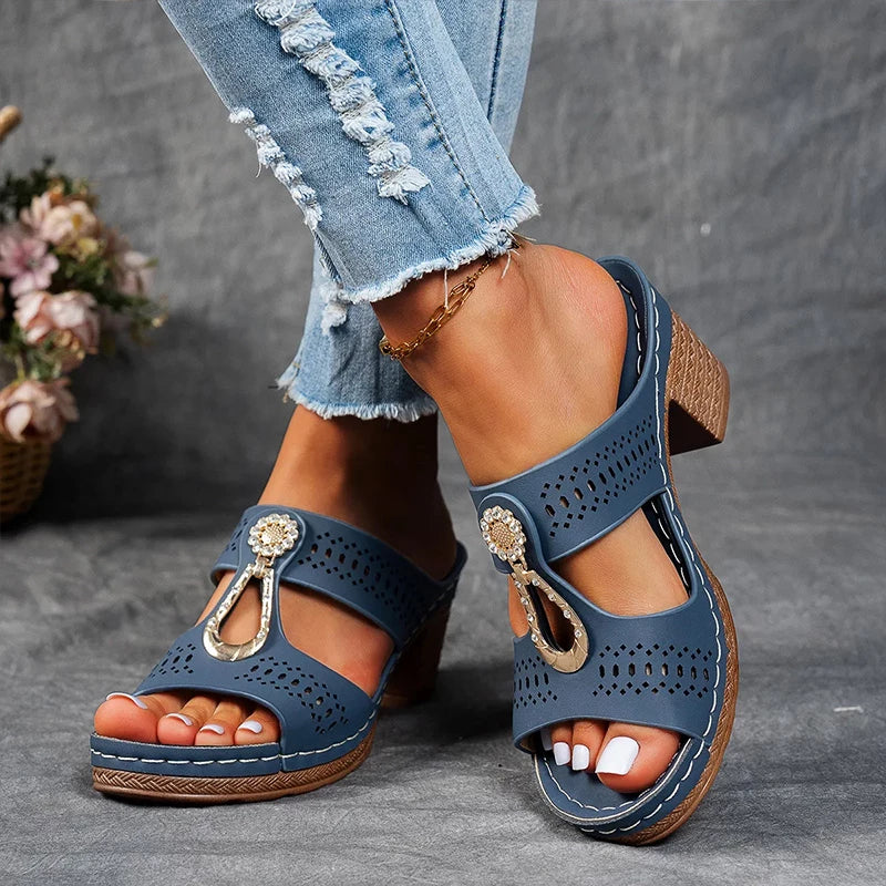 Elegant Comfort | Women's Sandals with Orthopedic Support Sole | Slip-On Design for All-Day Relief 5