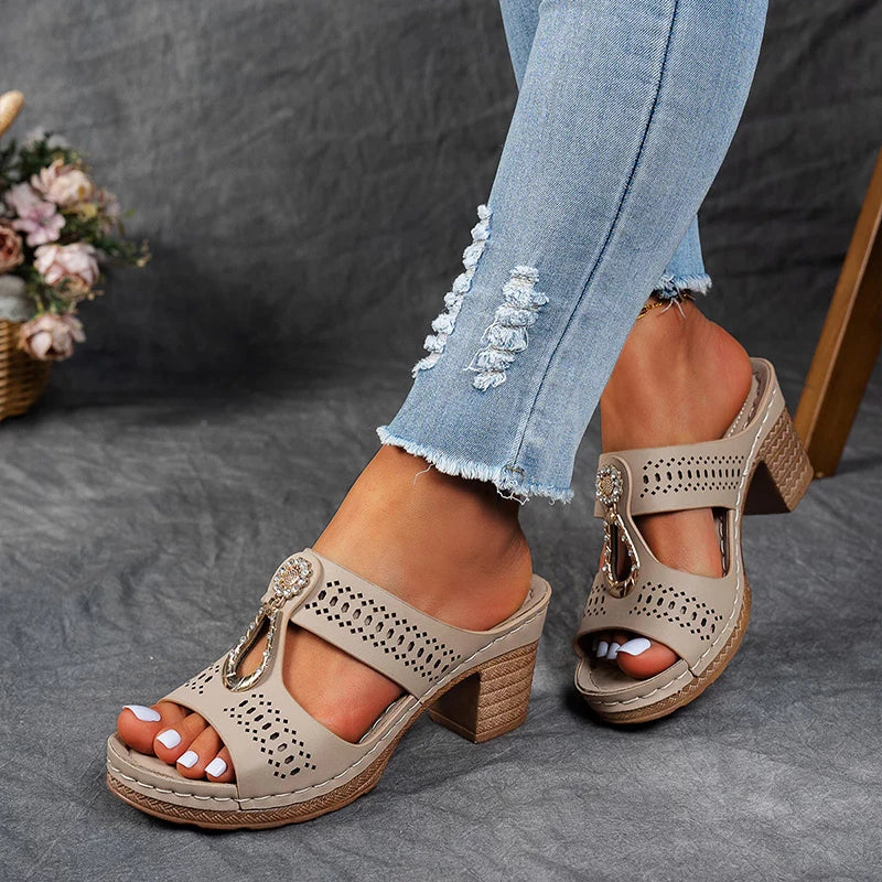Elegant Comfort | Women's Sandals with Orthopedic Support Sole | Slip-On Design for All-Day Relief 6