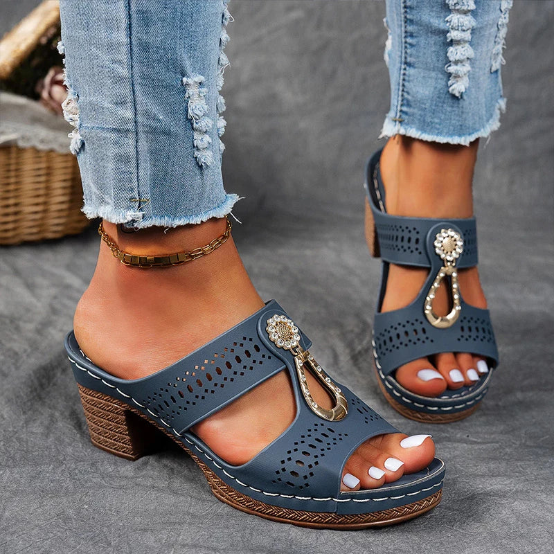 Elegant Comfort | Women's Sandals with Orthopedic Support Sole | Slip-On Design for All-Day Relief 7