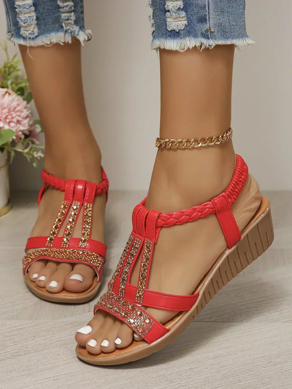 Elegant Comfort | Women's Sandals with Soft Cushioning | Adjustable Fit for All-Day Support 9