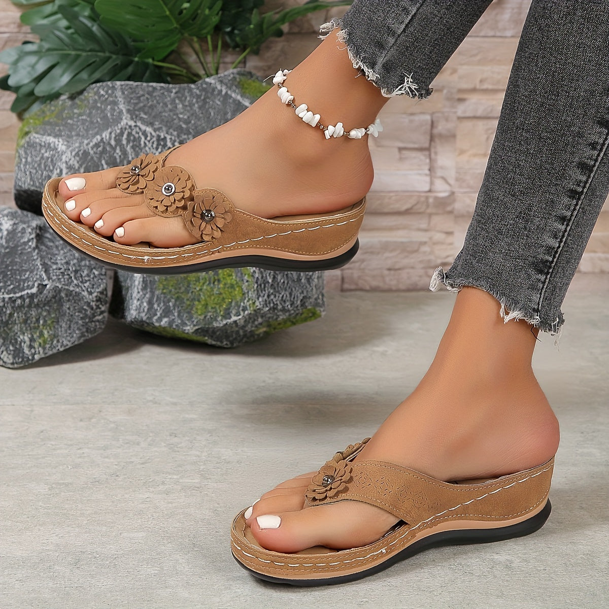 Elegant Comfort | Women's Sandals with Soft Cushioning | Supportive Slip-Ons for All-Day Ease 5