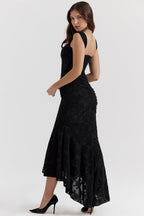 Elegant Evening Collection | Women's Cocktail Dress with Figure-Sculpting Ruching | Chic Sleeveless Design for Special Occasions 1